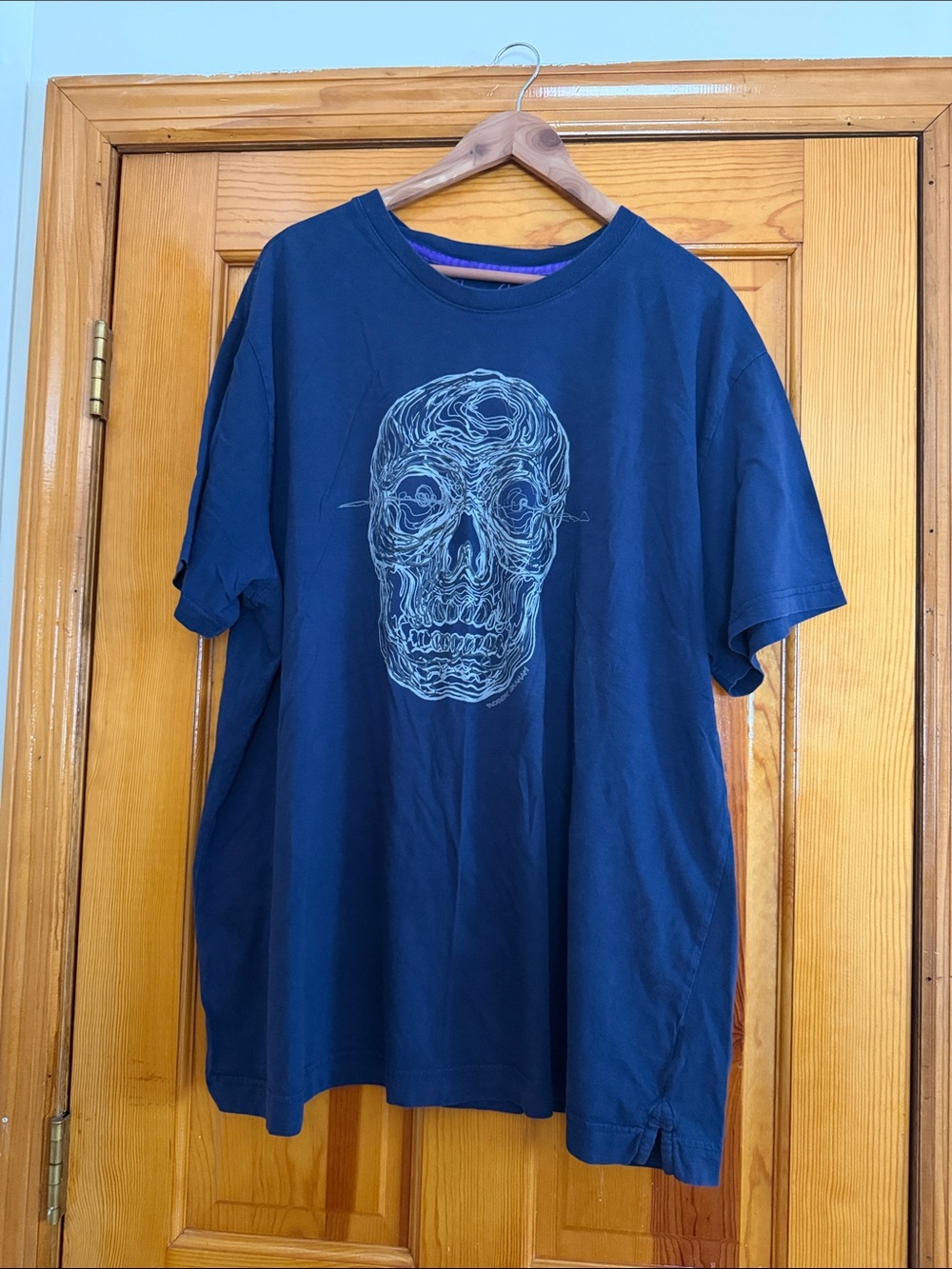 Robert Graham Navy Short-Sleeve Skull Graphic Tee